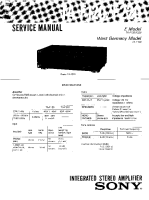 Sony TA-F120 - Service Manual
